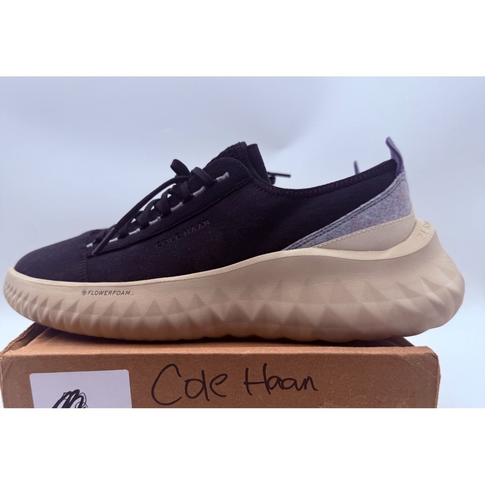 Cole Haan Generation ZEROGRAND II Women's 8.5 Black Gray FlowerFoam Sneakers